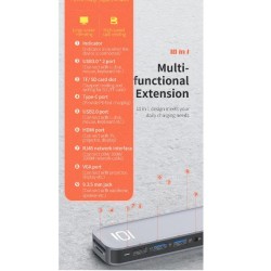 ROCK-HUB USB C AD HDMI/VGA 10 IN 1