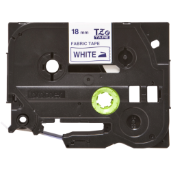 NASTRO TESSUTO  BLU SU BIANCO 18 MM