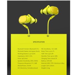 ROCK - CUFFIETTE BLUETOOTH - GIALLO