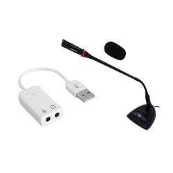 KIT MIC. DESK-100 + USB135