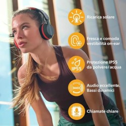 CUFFIA ON-EAR WIRELESS ENER. SOLARE