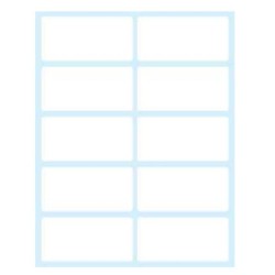 CF100 ETICHETTE BIANCHE - 58X28 -