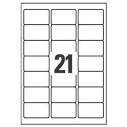 ETICH TRASP.INDIRIZ63 5X38 1  SING.