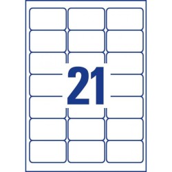 ETICH TRASP.INDIRIZ63 5X38 1  SING.