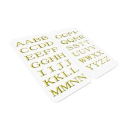 3D STICKERS LETTERS GOLD