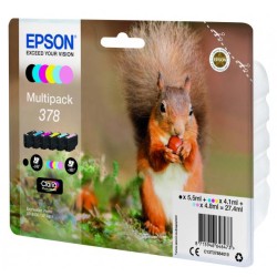MULTIPACK 6 COLORI 378 PHOTO HD INK