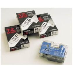 NASTRO TIPO TZ 24MM ROSSO SU BIANCO