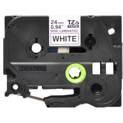 NASTRO 24MM NON LAMINATO NERO BIANC