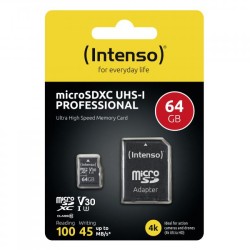 MICRO SD CON ADATTATORE 64GB UHS