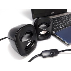 SPEAKER USB 2.0 BLACK RED