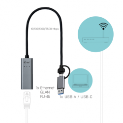 USB-C METAL 2.5GBPS ETHERNET ADAPT