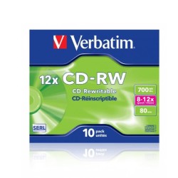 CD-RW 700MB 80 RISCRIV.12X CF.10  S