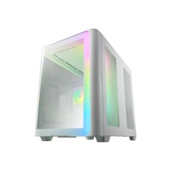 FSP FORTRON CASE M.TOWER M580-WA WHITE TG CURVE 4ARGB COOL 2USB3 TYPEC POC0