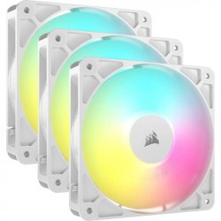 Corsair RS120 ARGB Case per computer Ventilatore 12 cm Bianco 3 pz (RS120 ARGB PWM 12CM CASE FANS 2100 R)
