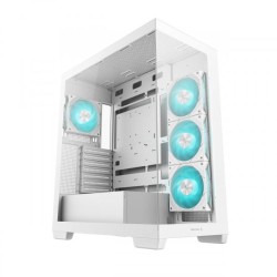 DEEPCOOL CASE MID TOWER CG580 WH 4F WHITE 2*TG 4x120 PWM+ARGB FAN