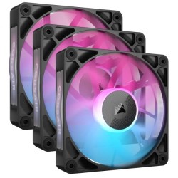 Corsair iCUE LINK RX120 RGB Case per computer Ventilatore 12 cm Nero 3 pz (Corsair iCUE LINK RX120 RGB 120mm PWM Case Fans [3 P