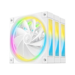 DeepCool FL12R WH-3 IN 1 Case per computer Ventilatore 12 cm Bianco 3 pz (DeepCool FL12 120mm PWM 3 Pack Reverse White Fan - Hi