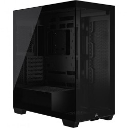 Corsair 3500X Midi Tower Nero (Corsair 3500X Gaming Case w/ Glass Side & Front, E-ATX, No Fans, USB-C, Asus BTF Compatible, Bla