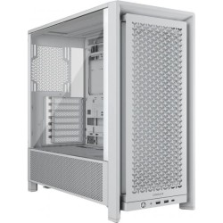 Corsair FRAME 4000D Midi Tower Bianco (Corsair FRAME 4000D Modular Gaming Case w/ Glass Side, E-ATX, No Fans, InfiniRail Fan Mo