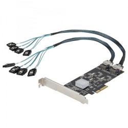 StarTech.com Scheda SATA PCI Express a 8 porte - Adattatore/convertitore PCI Express GEN 2 per SSD/HDD SATA 3 con 4 Controller 